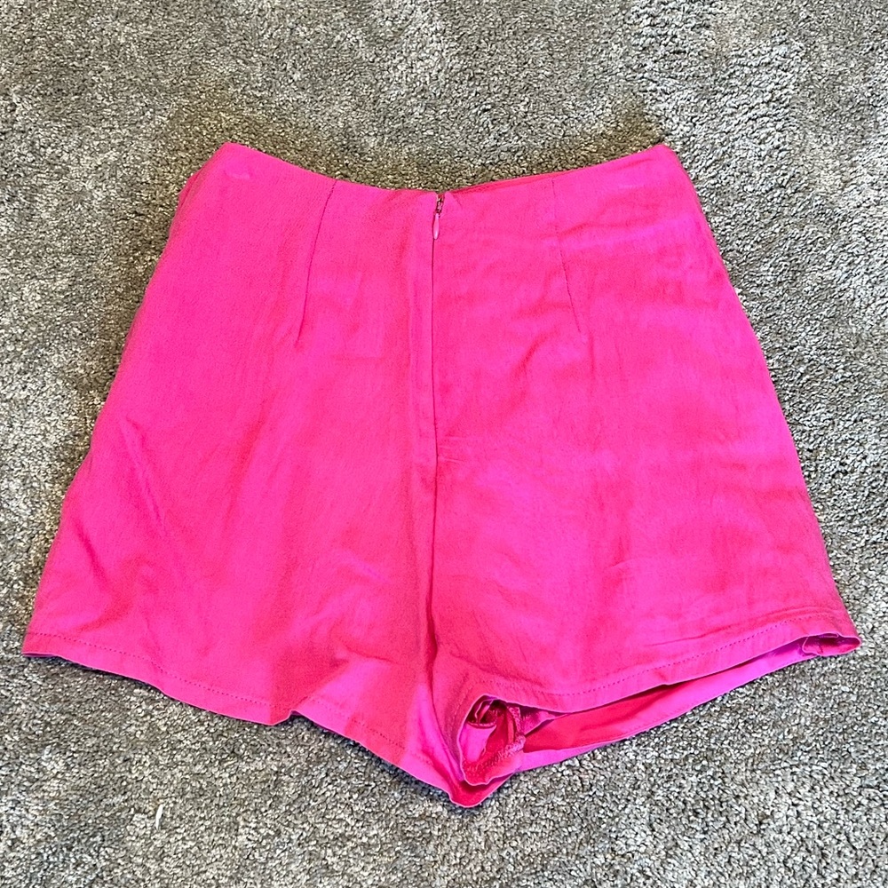 Do+Be Hot Pink High Waist Knot Front Wrap Skort Size Small NWT - Picture 5 of 7